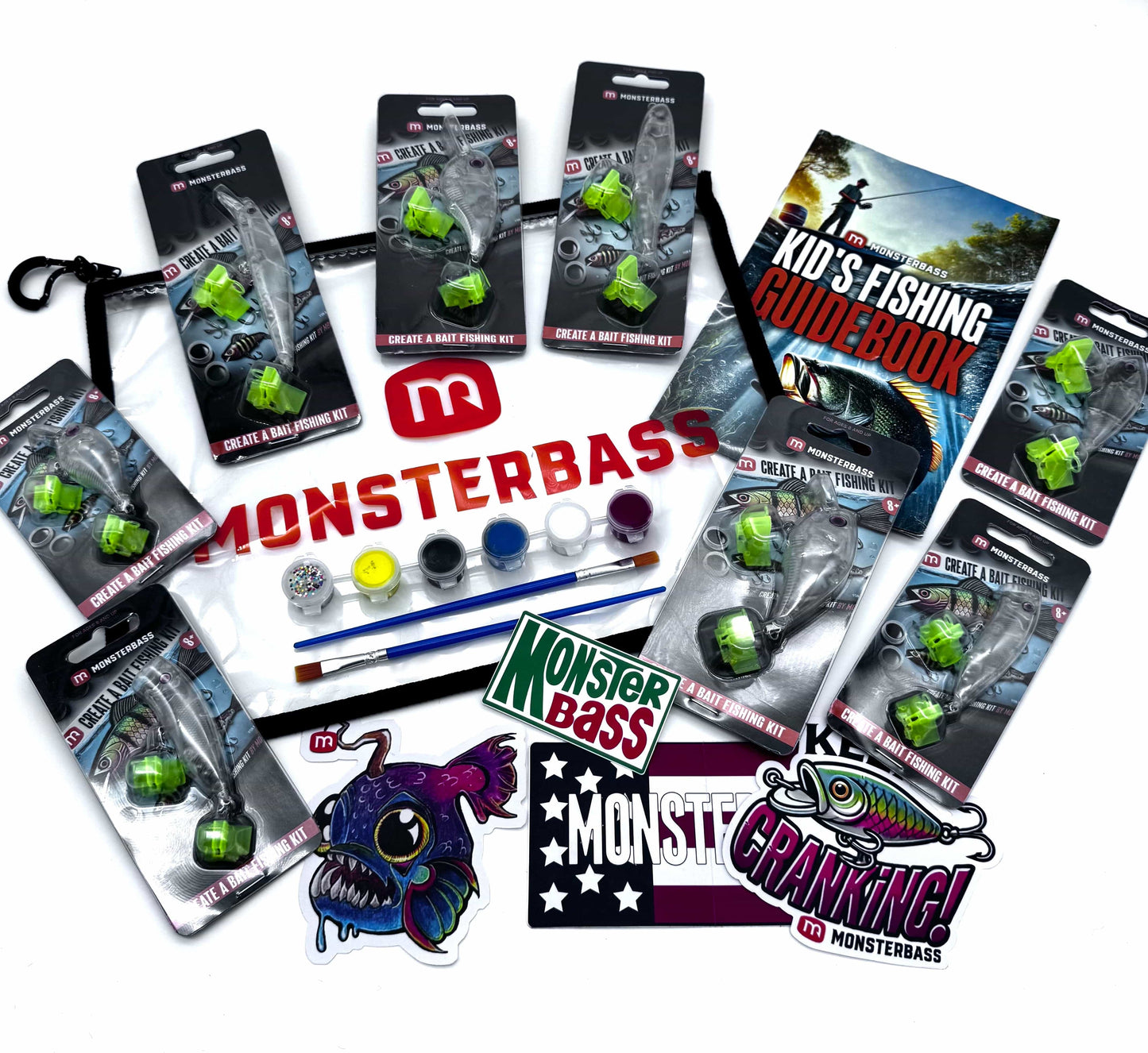 MONSTERBASS Kid's Create a Bait Fishing Kit