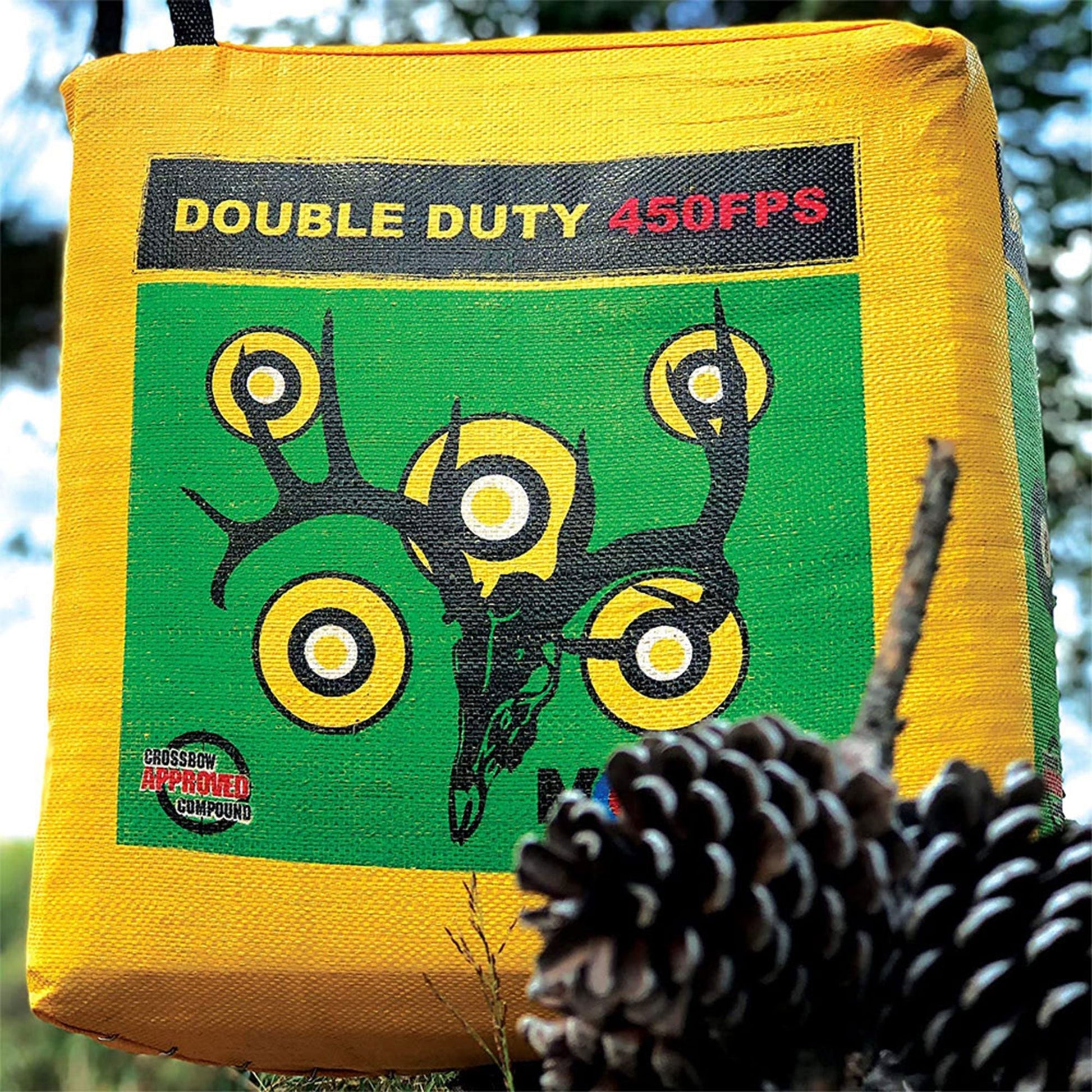 Morrell Double Duty 450 FPS 4 Sided Cube Field Point Archery Bag Target, 2 Pack - Angler's Pro Tackle & Outdoors