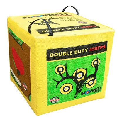 Morrell Double Duty 450 FPS 4 Sided Cube Field Point Archery Bag Target, 2 Pack - Angler's Pro Tackle & Outdoors