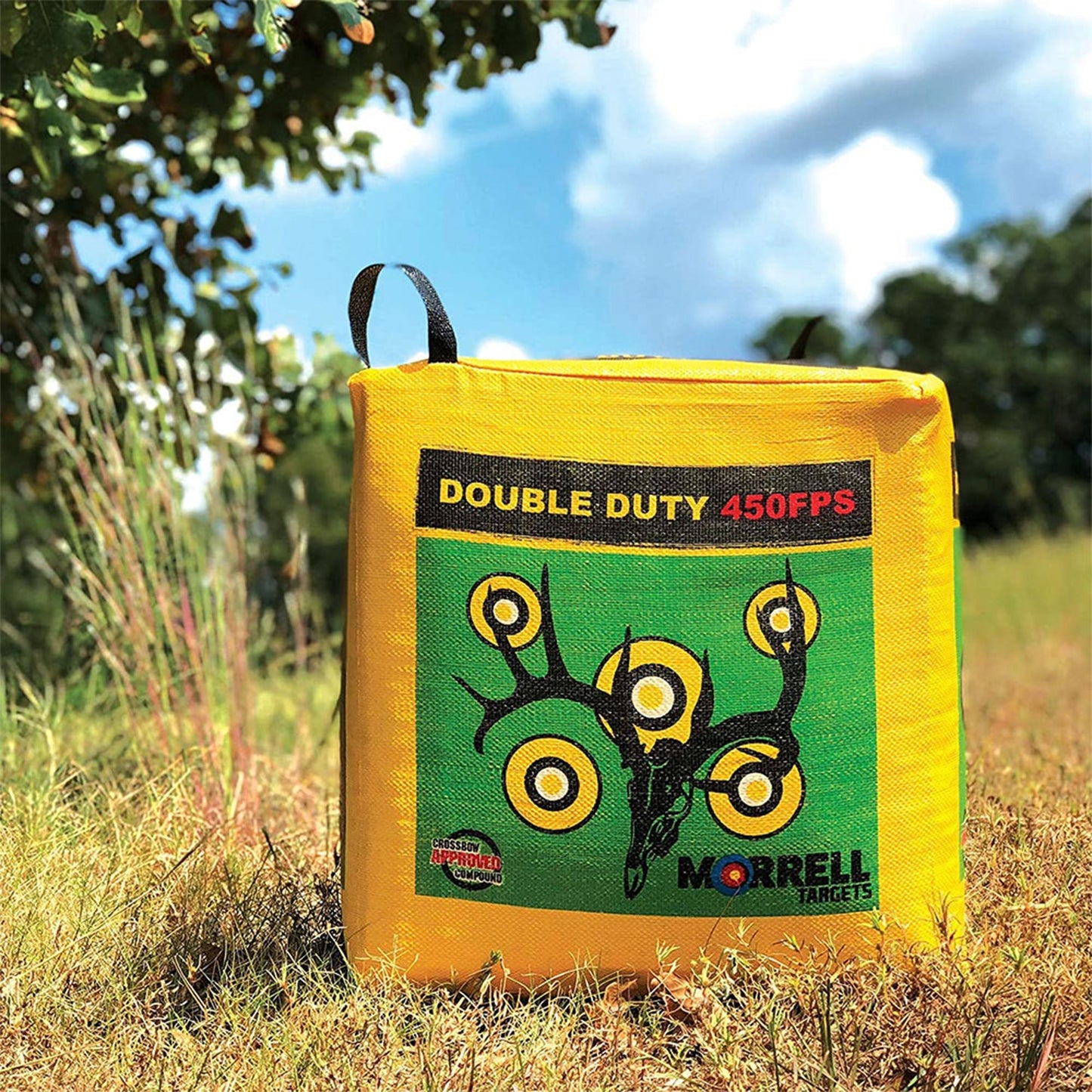 Morrell Double Duty 450 FPS 4 Sided Cube Field Point Archery Bag Target, 2 Pack - Angler's Pro Tackle & Outdoors