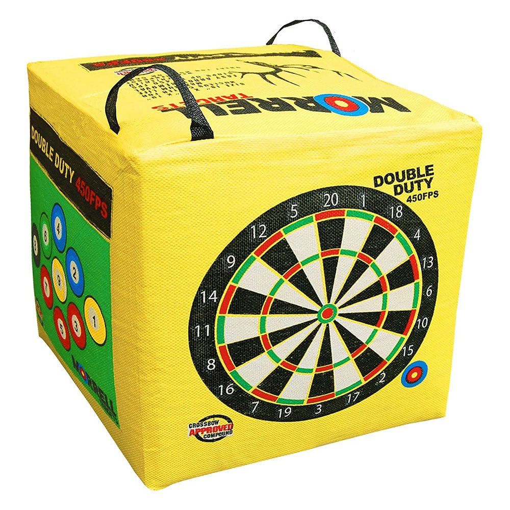 Morrell Double Duty 450 FPS 4 Sided Cube Field Point Archery Bag Target, Yellow - Angler's Pro Tackle & Outdoors