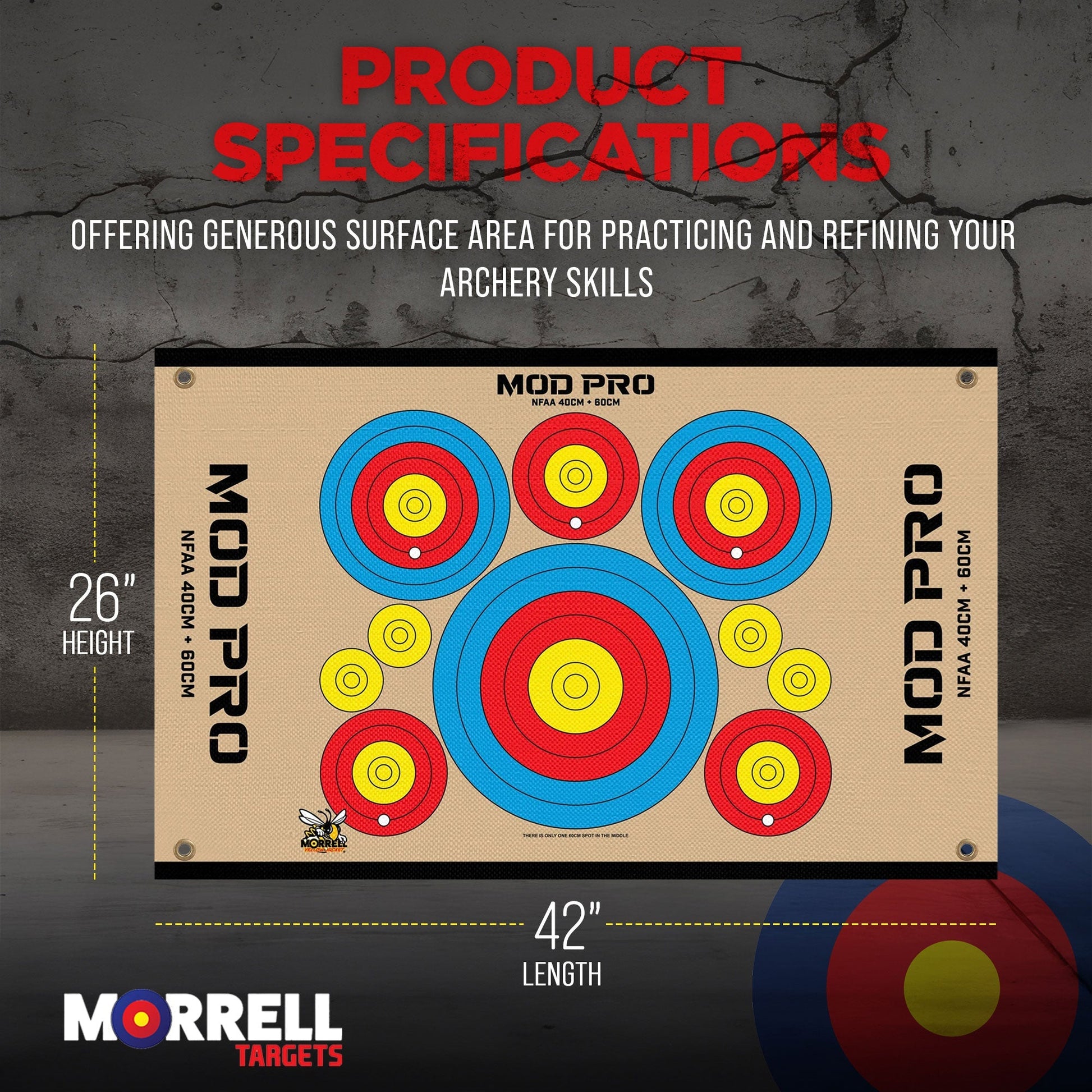 Morrell Jacket MOD Pro Series - NFAA Polypropylene Archery Target, 2 Pack, Tan - Angler's Pro Tackle & Outdoors