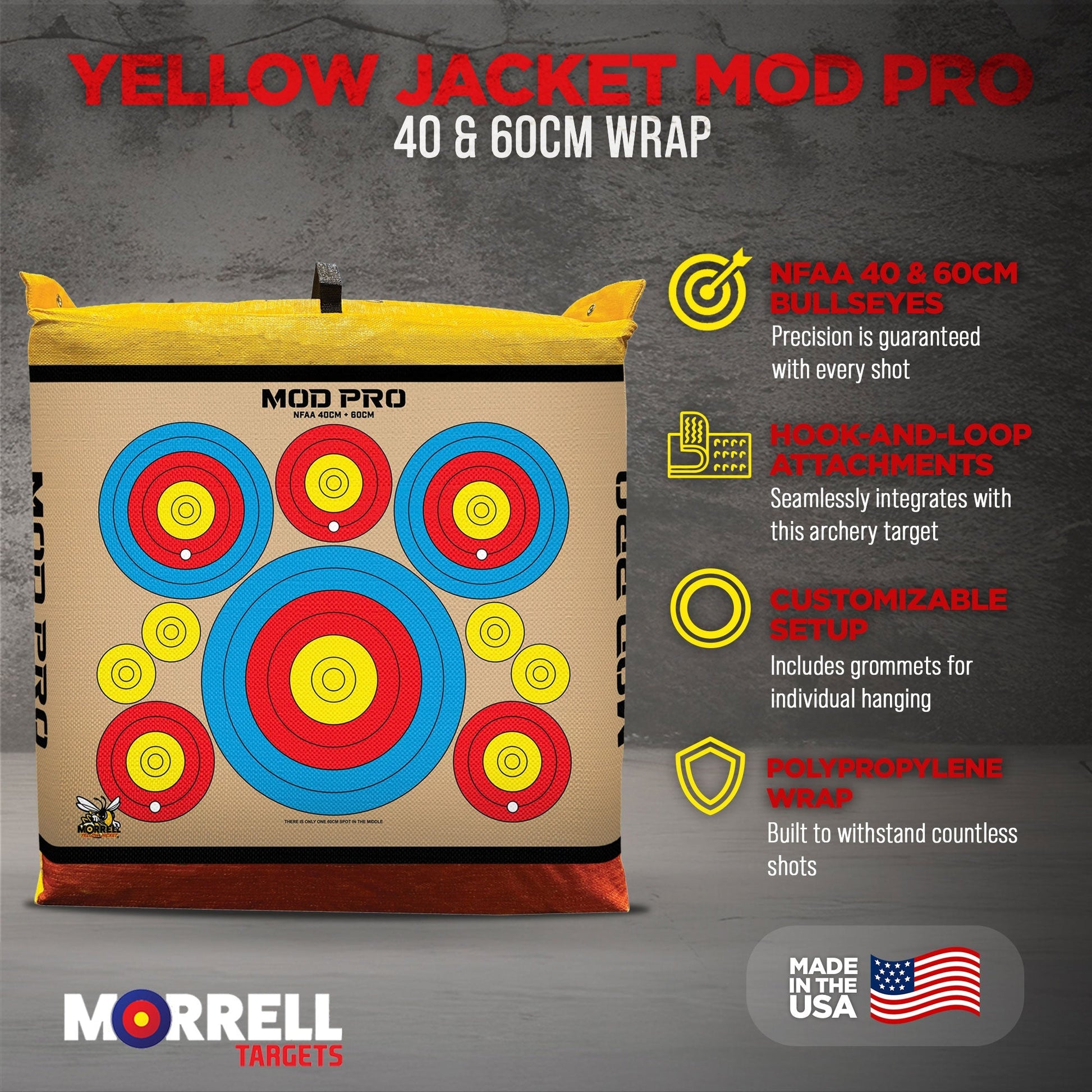 Morrell Jacket MOD Pro Series - NFAA Polypropylene Archery Target, 2 Pack, Tan - Angler's Pro Tackle & Outdoors