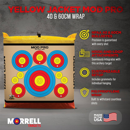 Morrell Jacket MOD Pro Series - NFAA Polypropylene Archery Target, 4 Pack, Tan - Angler's Pro Tackle & Outdoors