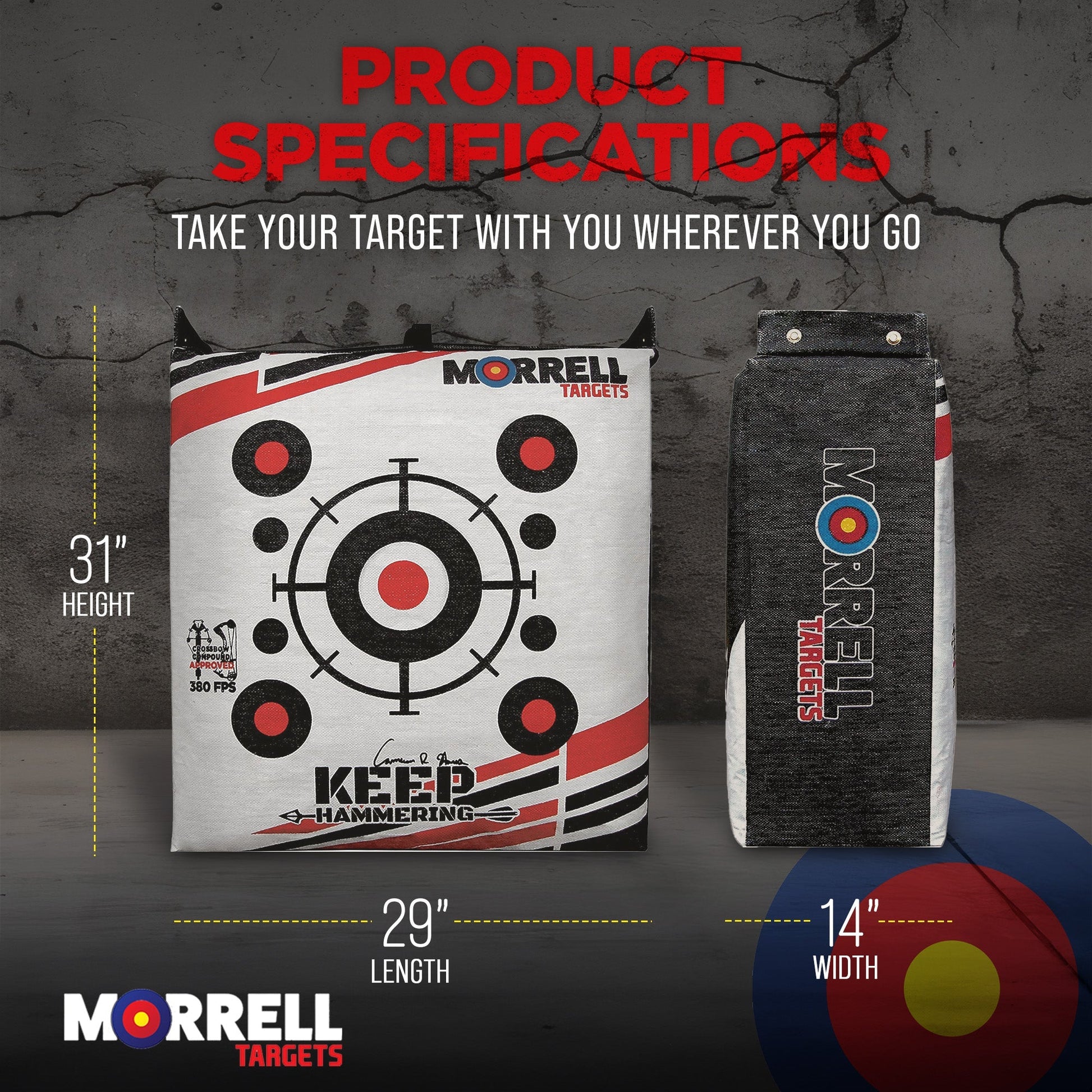 Morrell Outdoor Field Point Archery Bag Target w/ Bow Practice Shooting Stand - Angler's Pro Tackle & Outdoors