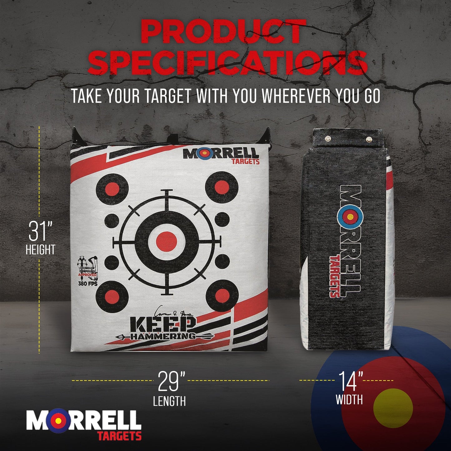 Morrell Outdoor Field Point Archery Bag Target w/ Bow Shooting Stand and Storage - Angler's Pro Tackle & Outdoors