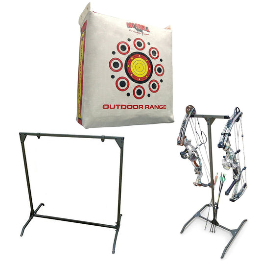 Morrell Outdoor Range Archery Bag Target w/ Shooting Stand & Storage Hanger Rack - Angler's Pro Tackle & Outdoors