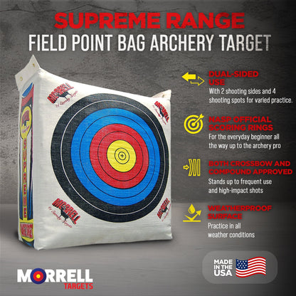 Morrell Outdoor Supreme Range NASP Adult Field Point Archery Bag Target (2 Pack) - Angler's Pro Tackle & Outdoors