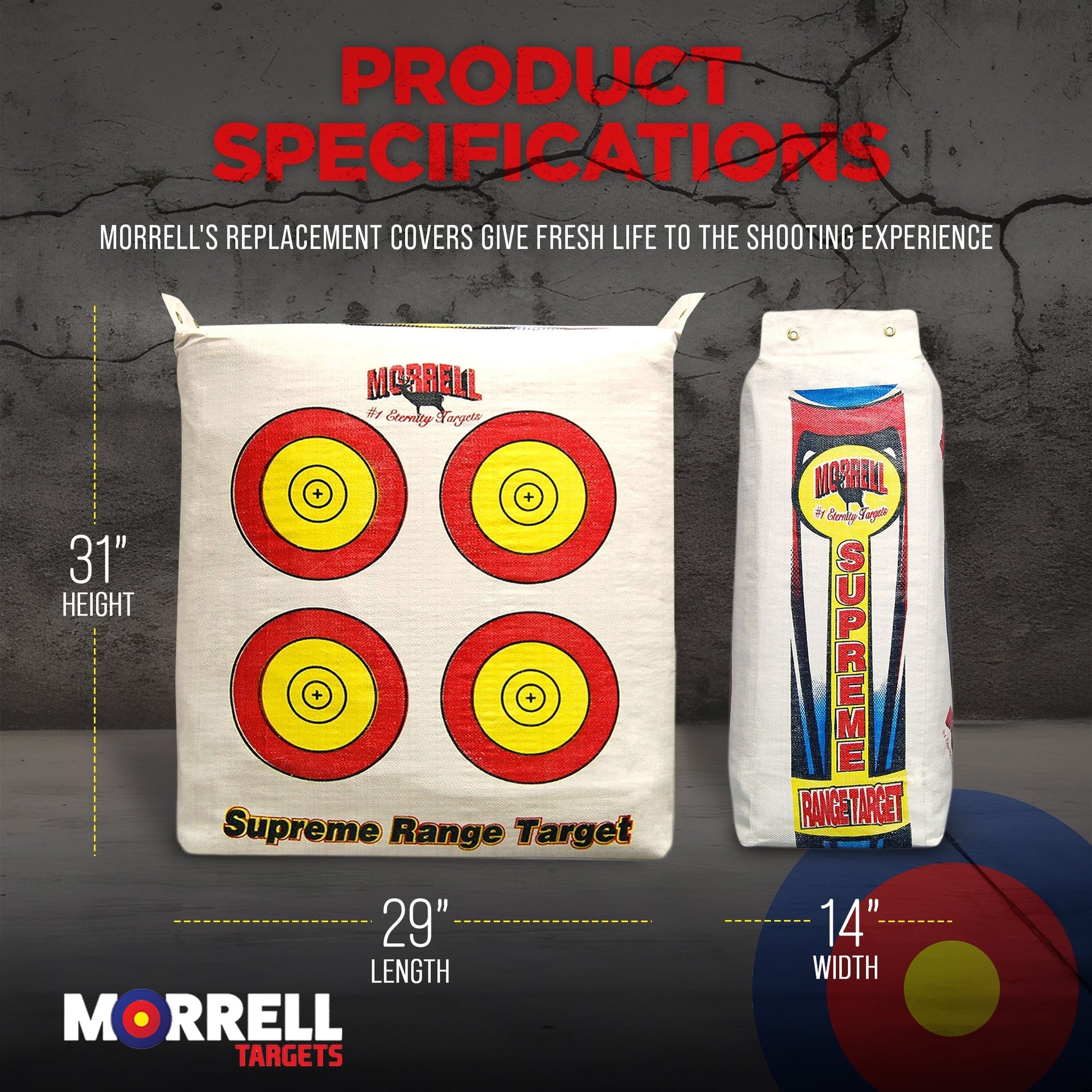 Morrell Outdoor Supreme Range NASP Adult Field Point Archery Bag Target (2 Pack) - Angler's Pro Tackle & Outdoors