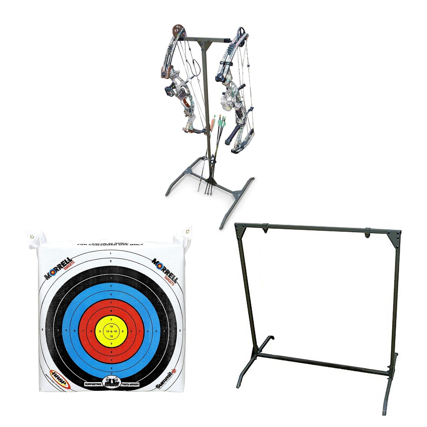 Morrell Portable Archery Bag Target w/ HME Products Target Stand and Bow Holder - Angler's Pro Tackle & Outdoors