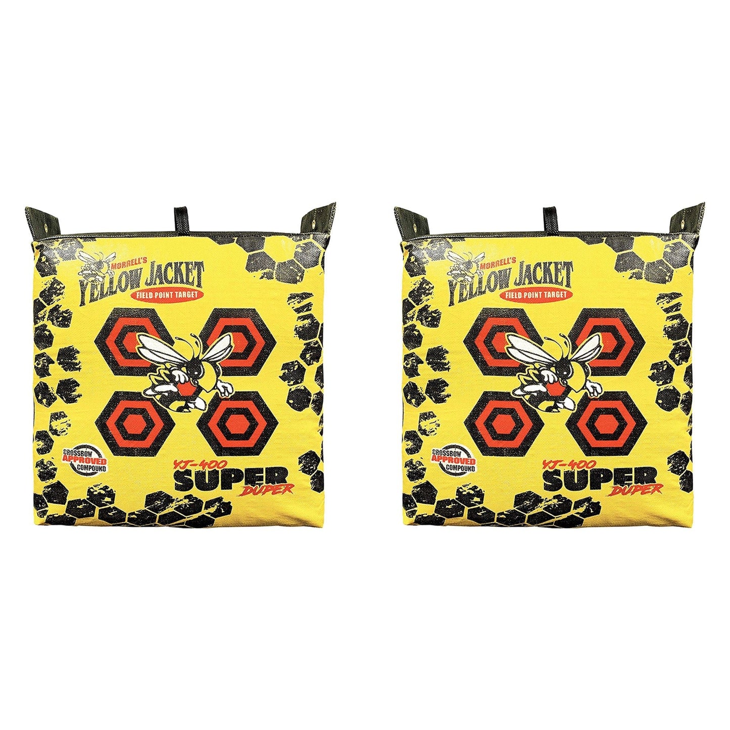 Morrell Super Duper Archery Bag Targets for High - Speed Bows, 2 Pack, Yellow - Angler's Pro Tackle & Outdoors