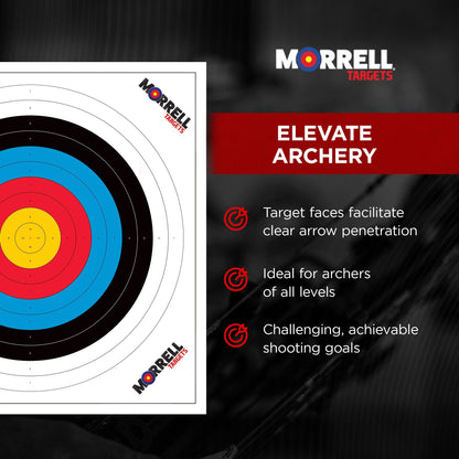 Morrell Targets 100 Pieces Thin Paper Archery Target with Card Stock, 2 Pack - Angler's Pro Tackle & Outdoors