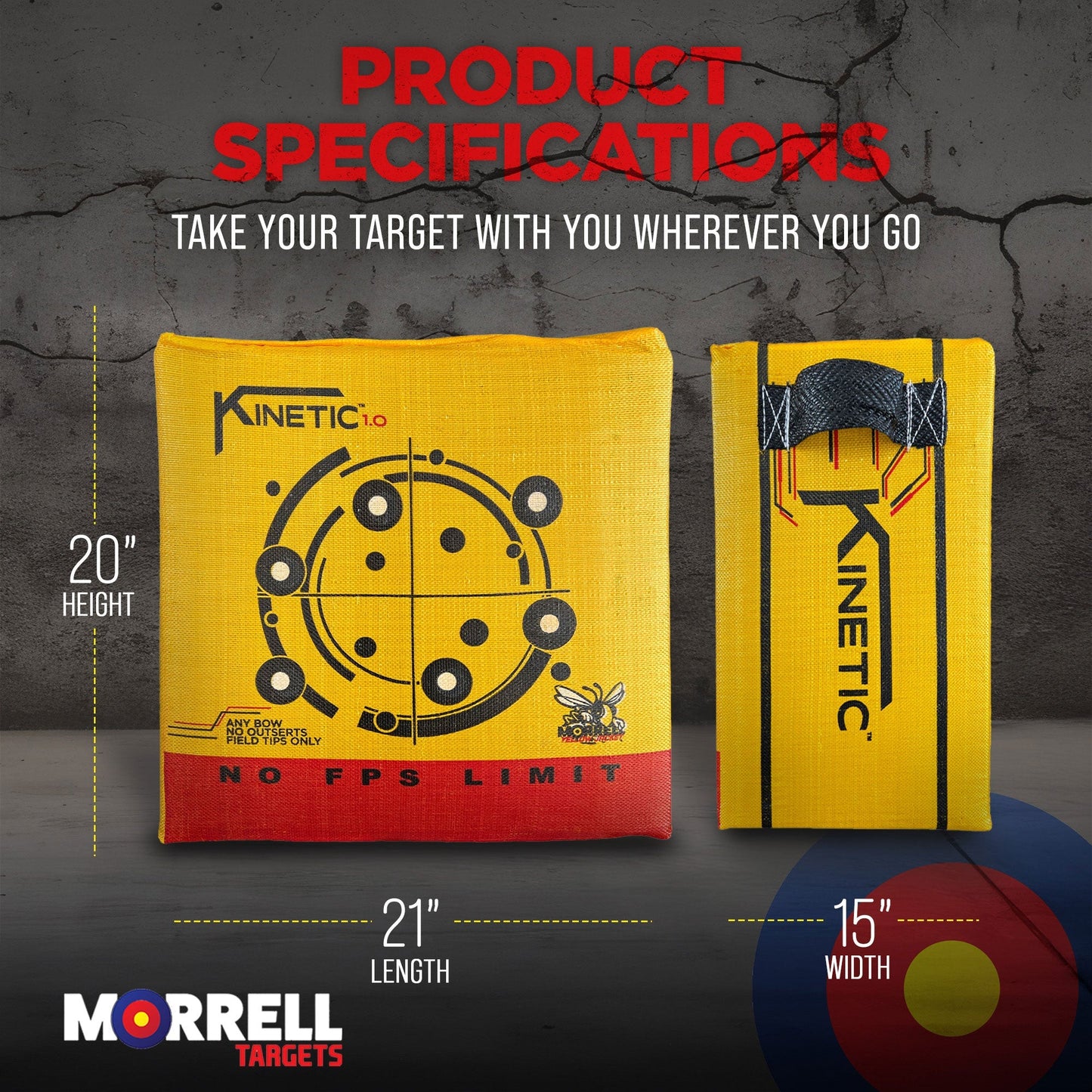 Morrell Targets 2 - Side Jacket Kinetic 1.0 Field Point Archery Bag Target, 2 Pack - Angler's Pro Tackle & Outdoors