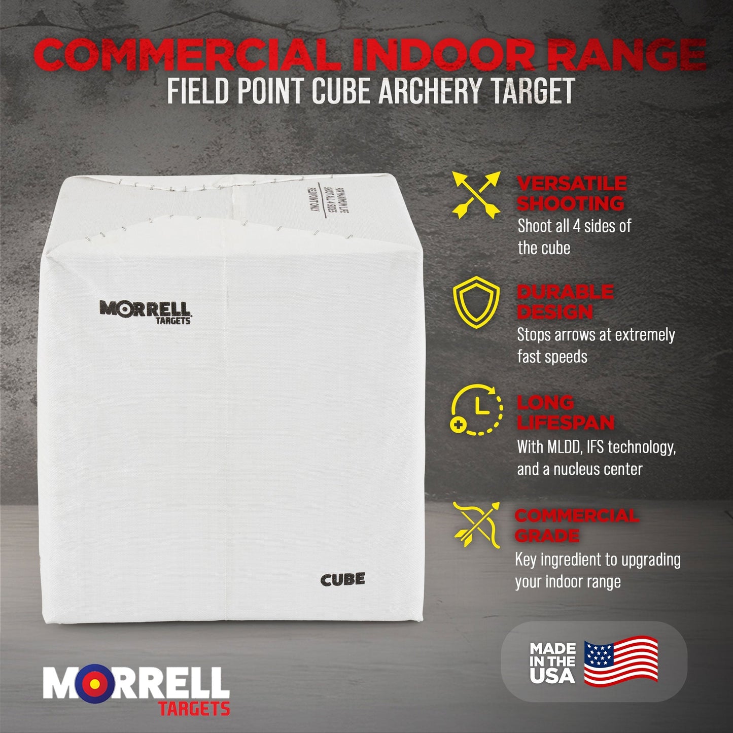 Morrell Targets 24" Commercial Indoor Range Field Point Archery Target, 3 Pack - Angler's Pro Tackle & Outdoors