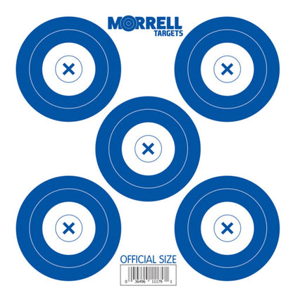 Morrell Targets Archery NFAA Official 5 Spot Paper Target Face, 100 Count Pack - Angler's Pro Tackle & Outdoors