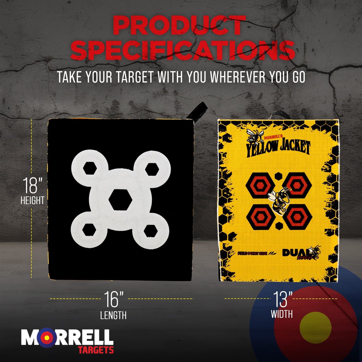 Morrell Yellow Jacket 380 FPS Crossbow Cube Targets with Carry Handle, 2 Pack - Angler's Pro Tackle & Outdoors