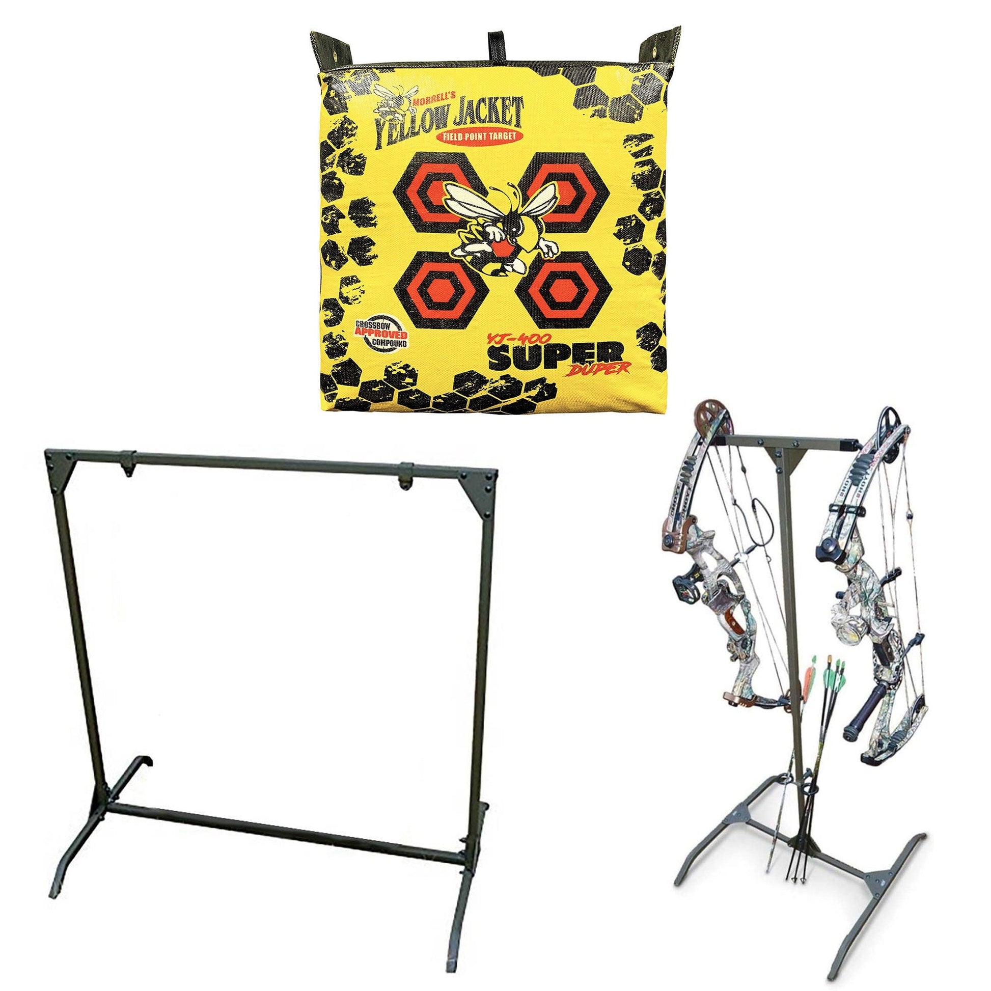 Morrell Yellow Jacket Field Archery Bag Target w/ Bow Shooting Stand and Storage - Angler's Pro Tackle & Outdoors