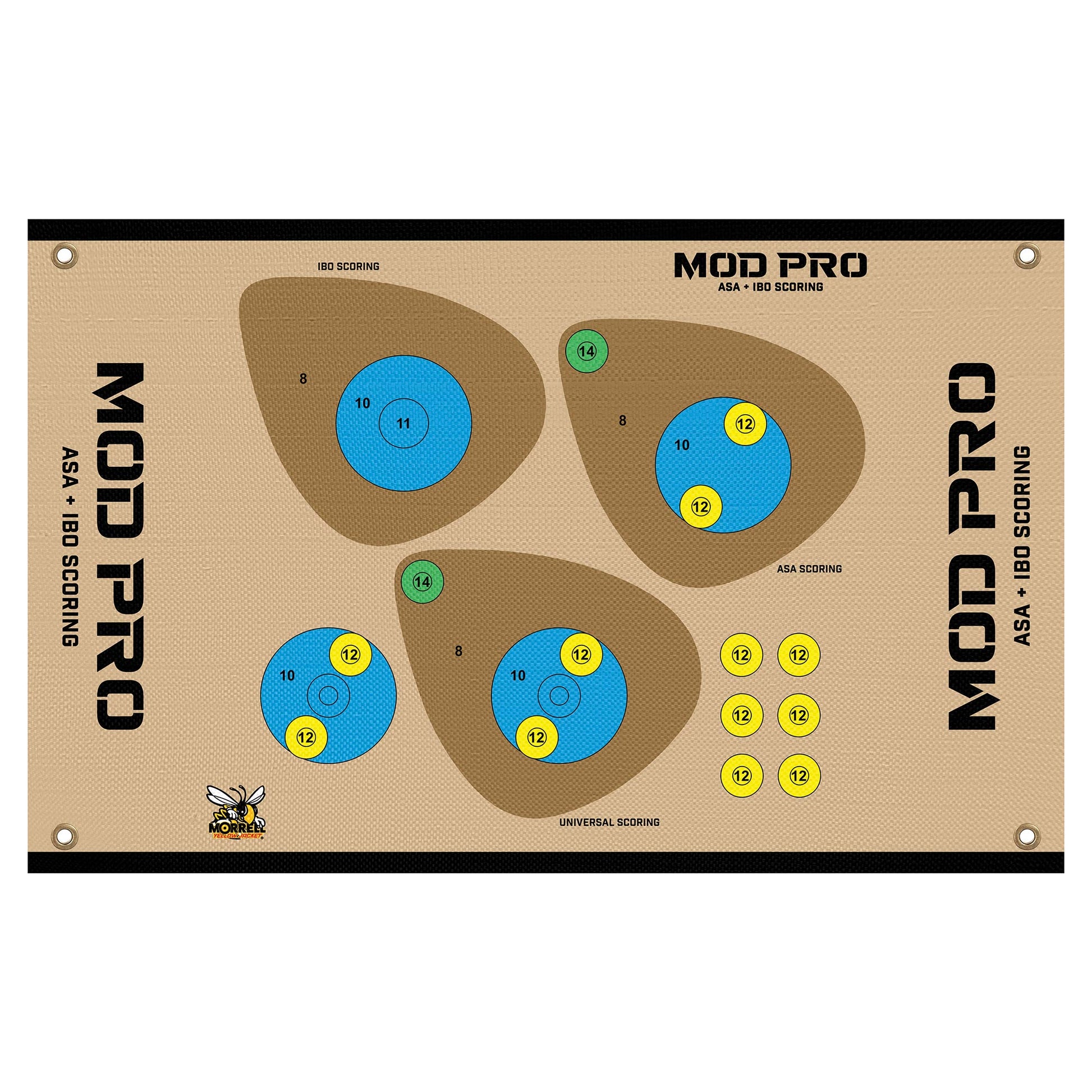 Morrell Yellow Jacket MOD Pro ASA and IBO Shooting Bullseyes w/Universal Scoring - Angler's Pro Tackle & Outdoors