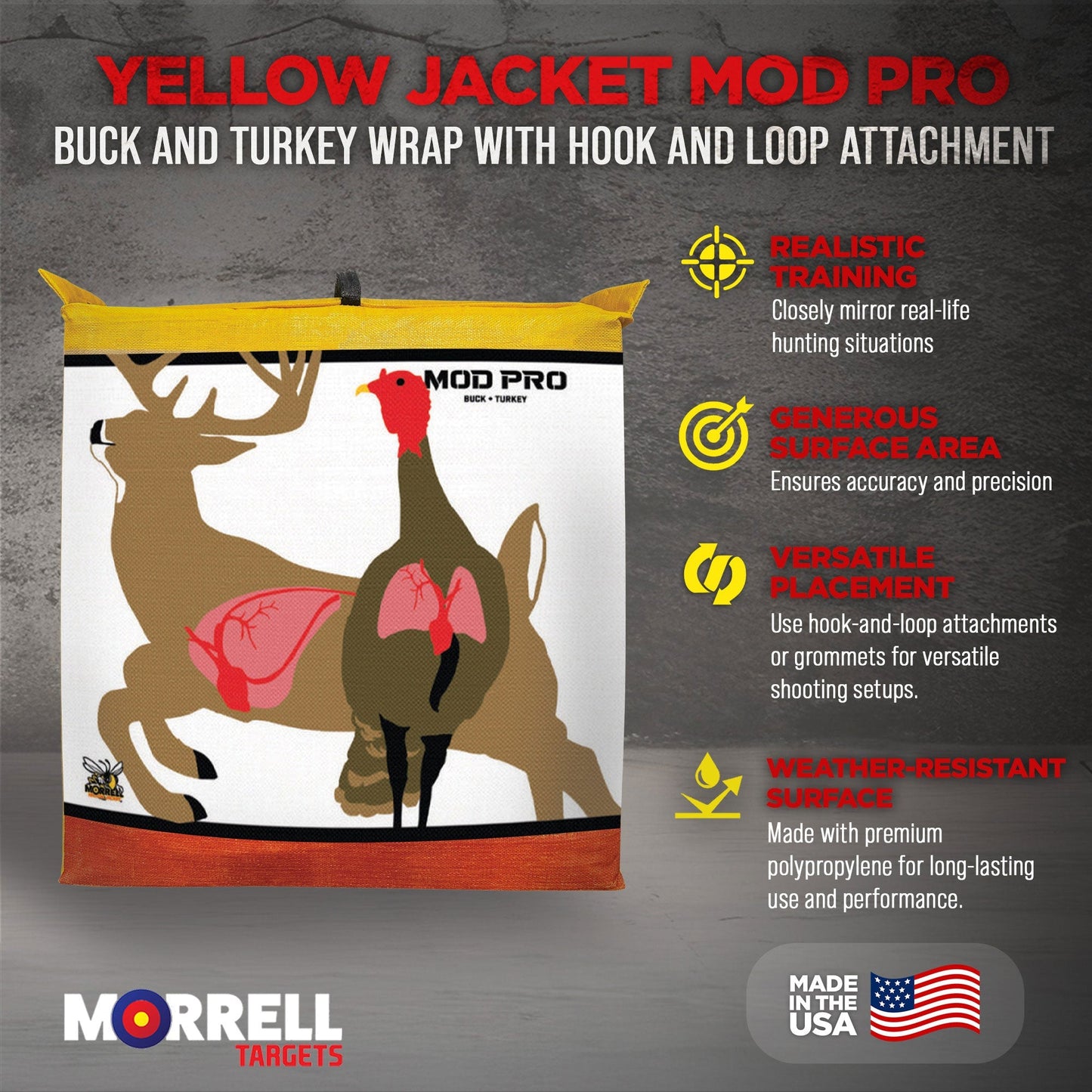 Morrell Yellow Jacket MOD Pro Buck & Turkey Wrap w/Hook & Loop Attachment, 2 Pk - Angler's Pro Tackle & Outdoors