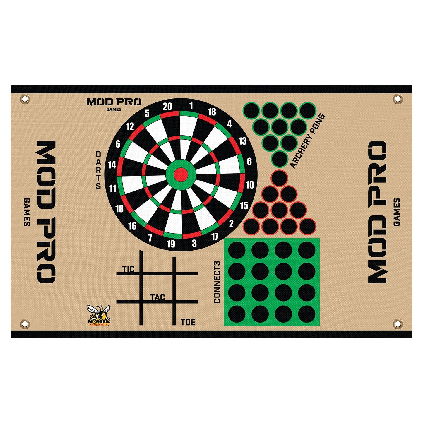 Morrell Yellow Jacket MOD Pro Games Wrap w/ Archery Pong and Dart Board Bullseye - Angler's Pro Tackle & Outdoors