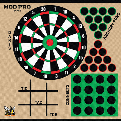 Morrell Yellow Jacket MOD Pro Games Wrap w/ Archery Pong and Dart Board Bullseye - Angler's Pro Tackle & Outdoors