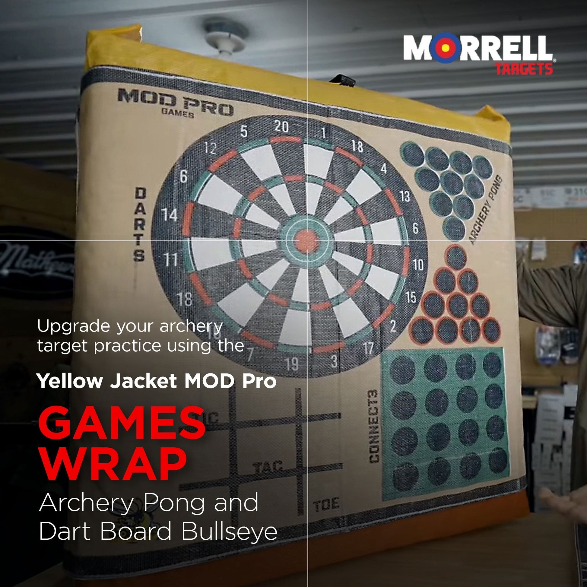 Morrell Yellow Jacket MOD Pro Games Wrap with Archery Pong Bullseye, 2 Pack, Tan - Angler's Pro Tackle & Outdoors