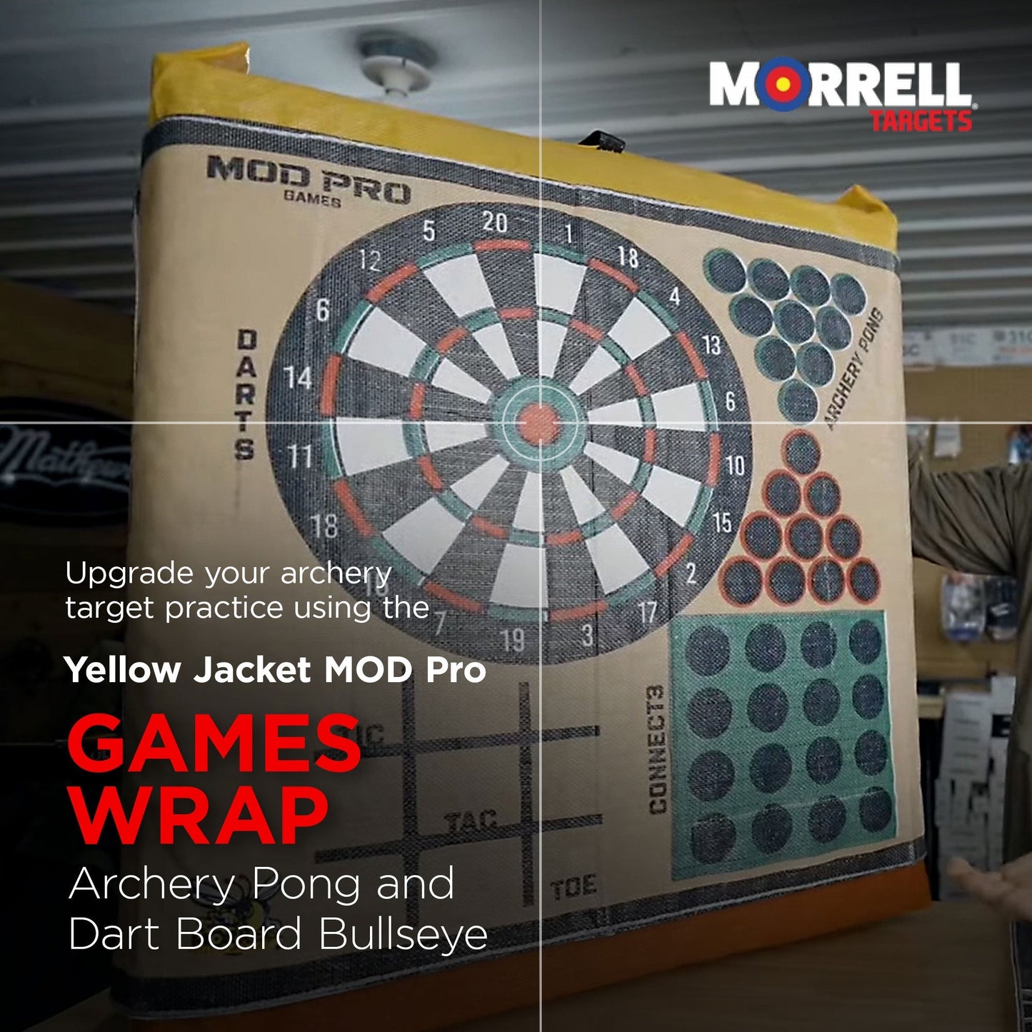 Morrell Yellow Jacket MOD Pro Games Wrap with Archery Pong Bullseye, 4 Pack, Tan - Angler's Pro Tackle & Outdoors