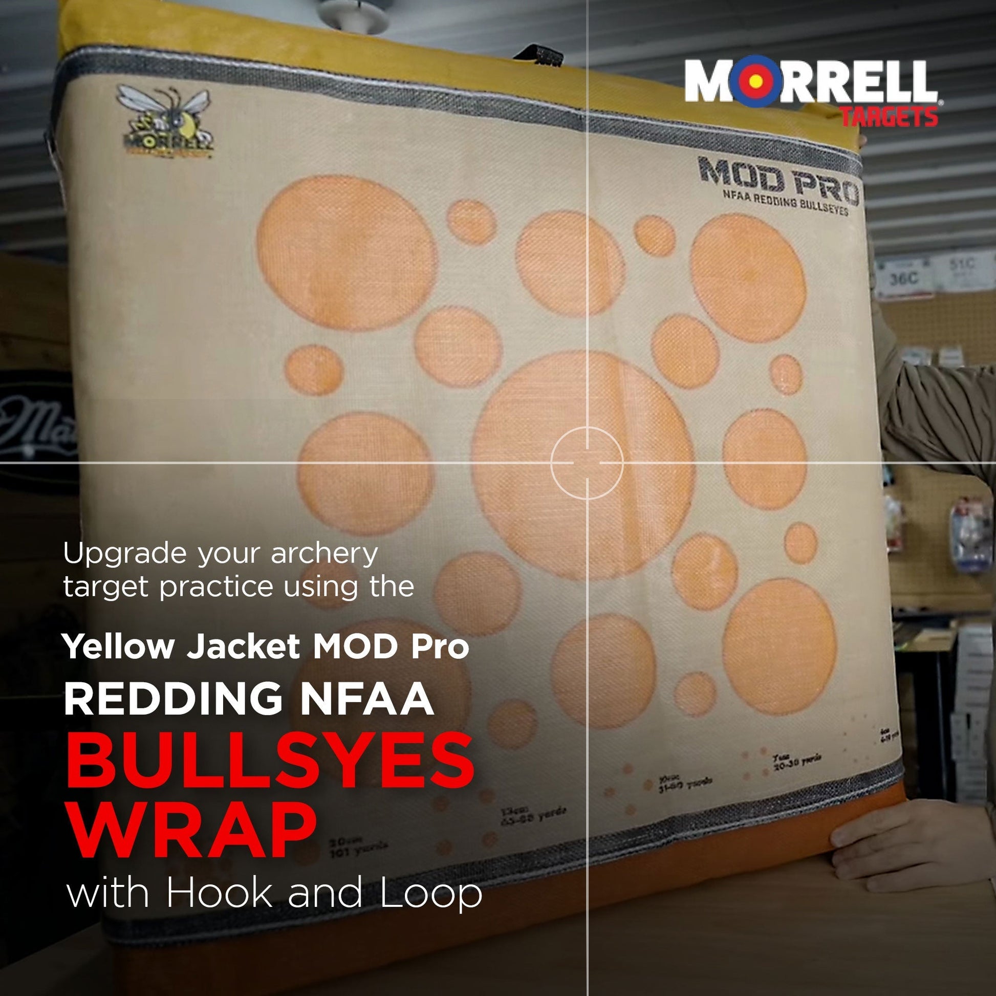 Morrell Yellow Jacket MOD Pro Redding NFAA Bullseyes Wrap w/ Hook & Loop, 2 Pack - Angler's Pro Tackle & Outdoors