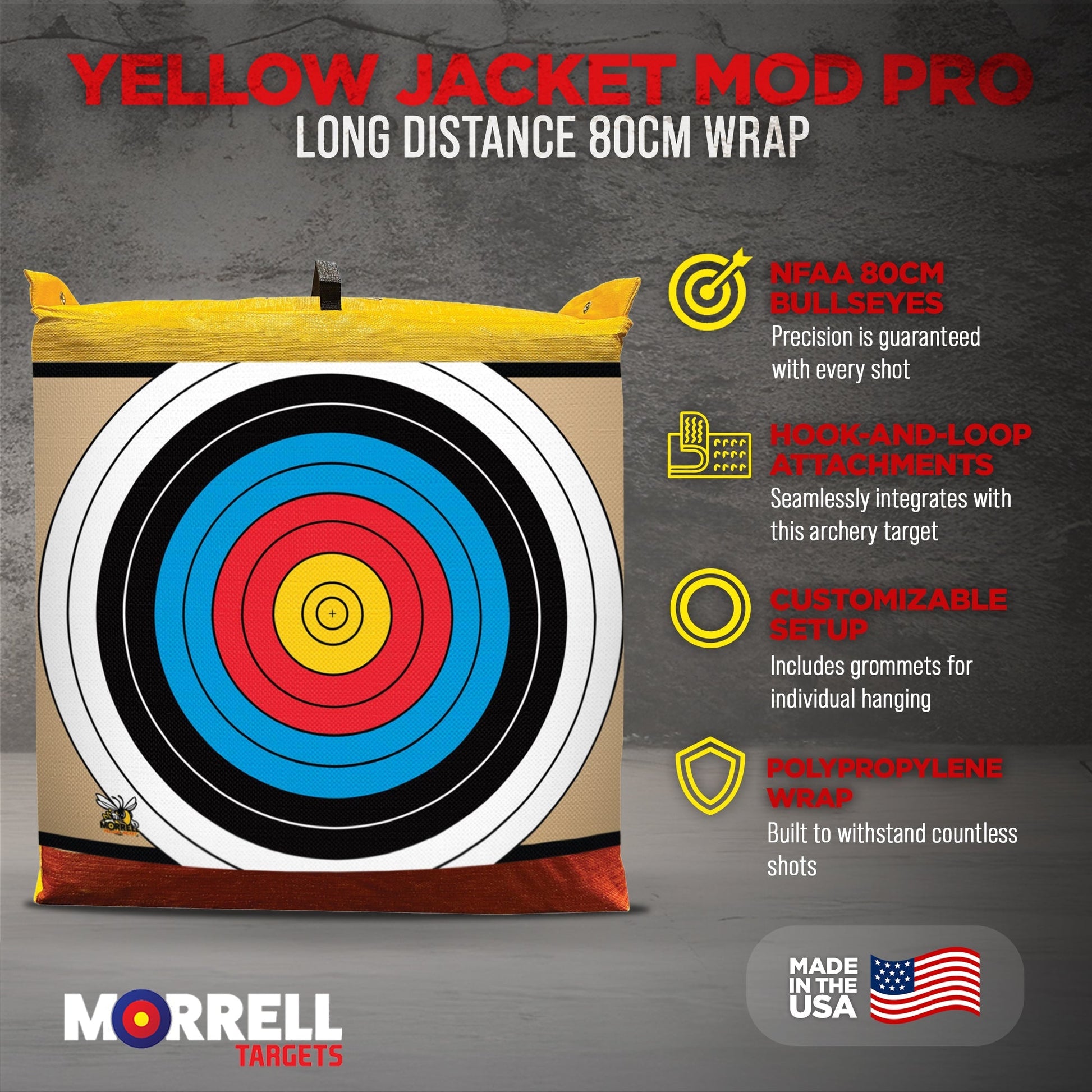 Morrell Yellow Jacket MOD Pro Series Long Distance 80 CM Polypropylene Wrap - Angler's Pro Tackle & Outdoors