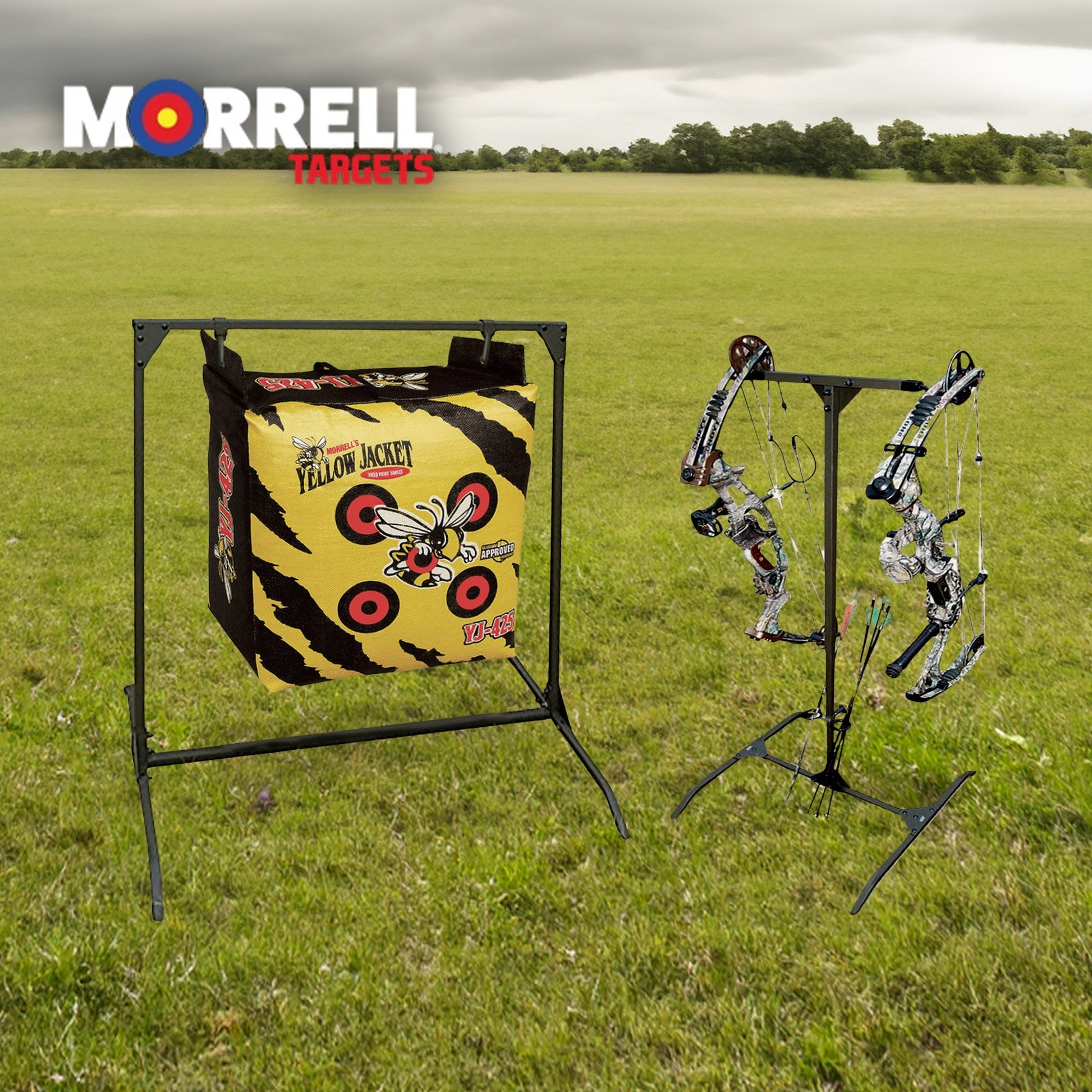 Morrell Yellow Jacket Outdoor Target with HME Products Target Stand & Bow Holder - Angler's Pro Tackle & Outdoors