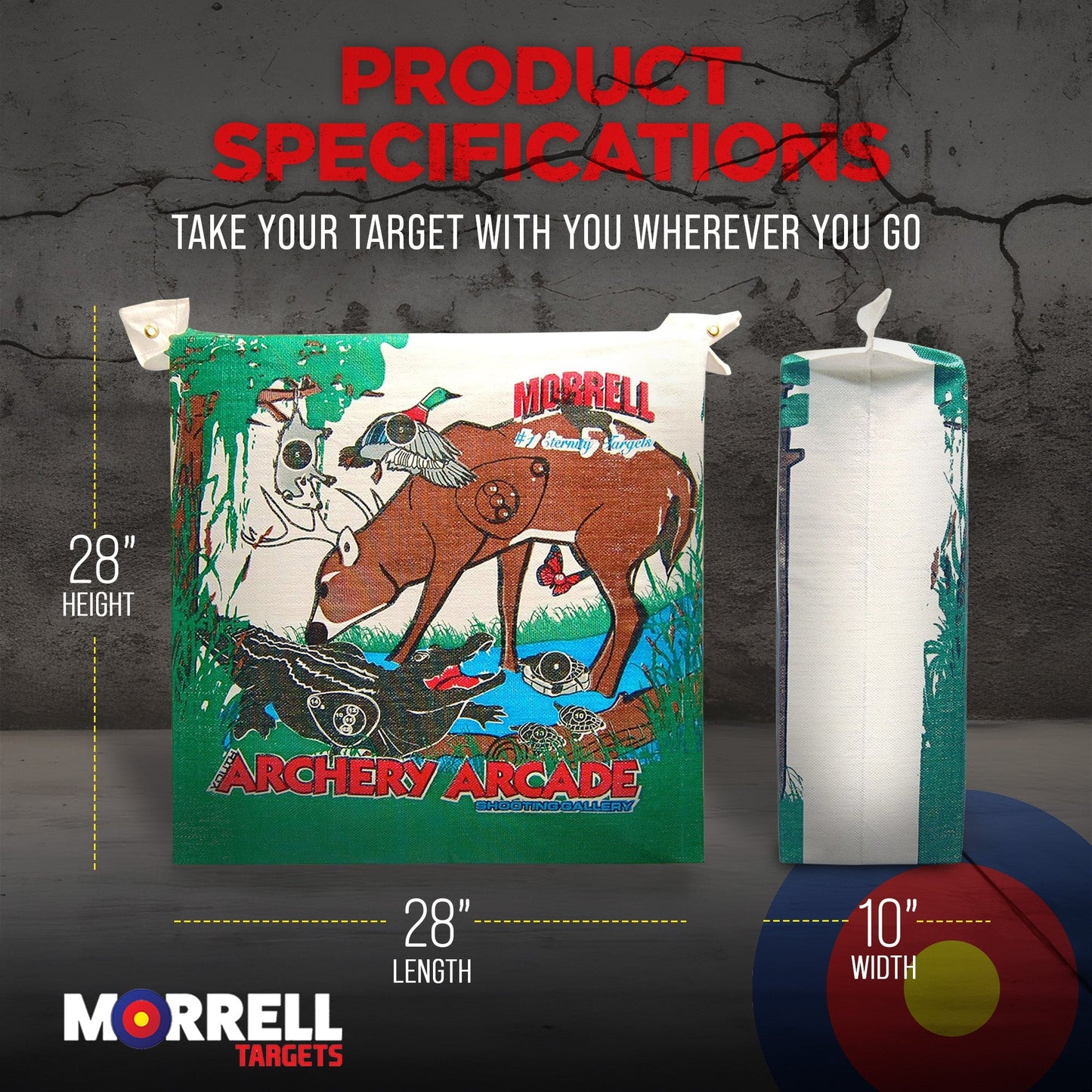 Morrell Youth 18lb Arcade Field Point Archery Bag Target for 30lb Bows, 3 Pack - Angler's Pro Tackle & Outdoors