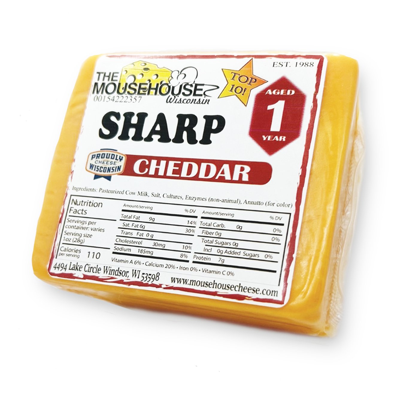 Mousehouse Cheesehaus 1 Year Sharp Cheddar - Angler's Pro Tackle & Outdoors