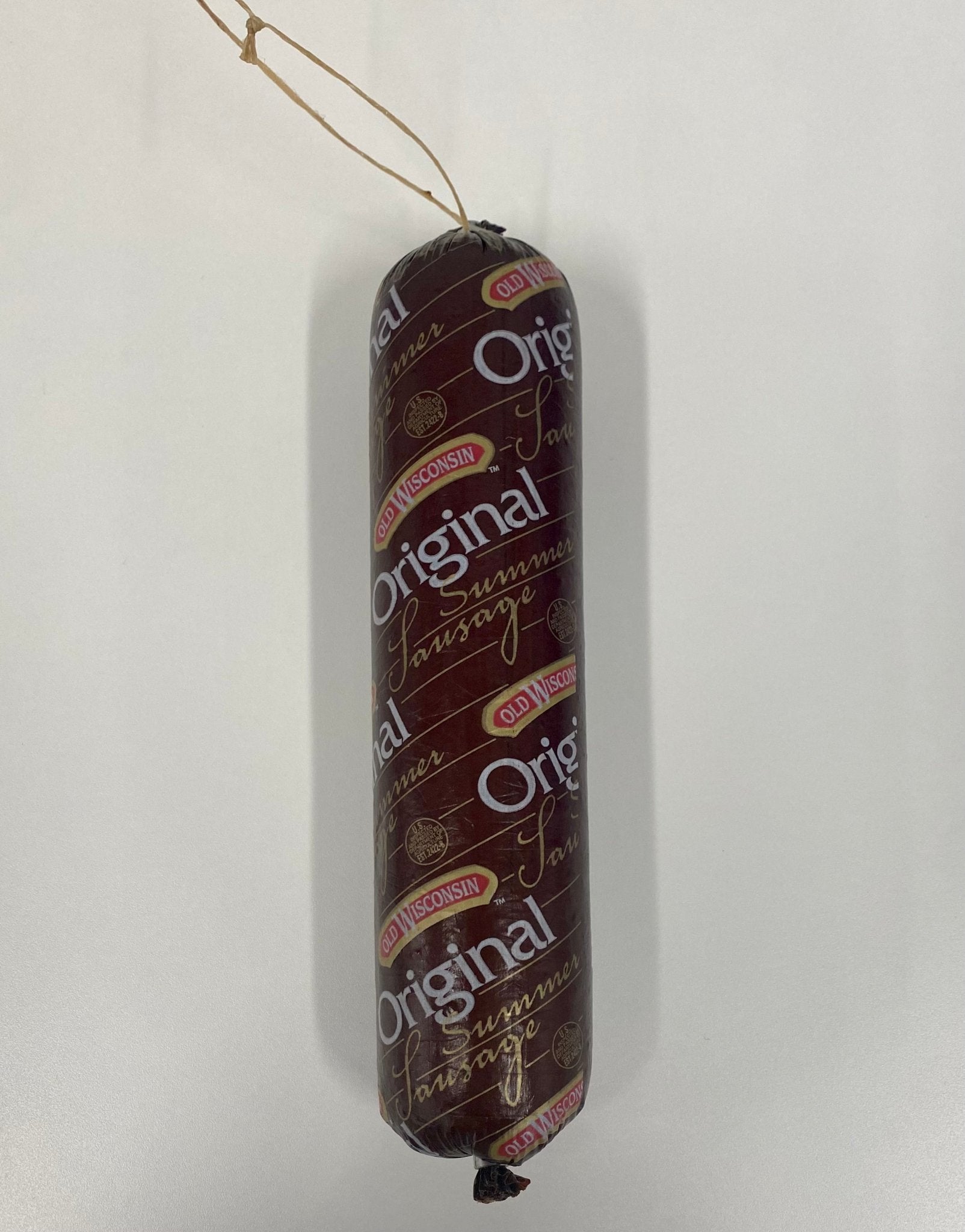 Mousehouse Cheesehaus 1.5 lb Summer Sausage, Hand Tied Old Wisc., Plain - Angler's Pro Tackle & Outdoors