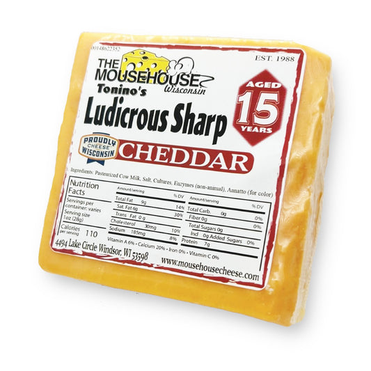 Mousehouse Cheesehaus 15 Year Old Ludicrous Sharp Cheddar - Angler's Pro Tackle & Outdoors