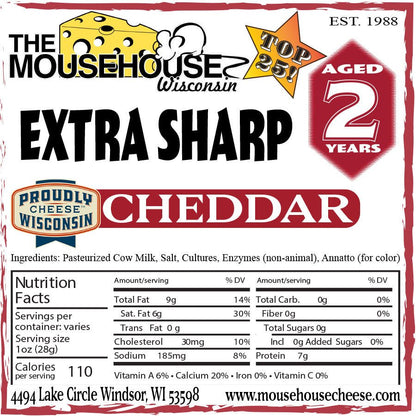 Mousehouse Cheesehaus 2 Year Old Extra Sharp Cheddar - Angler's Pro Tackle & Outdoors