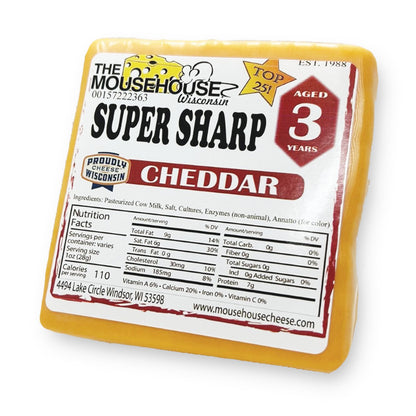 Mousehouse Cheesehaus 3 Year Old Super Sharp Cheddar - Angler's Pro Tackle & Outdoors