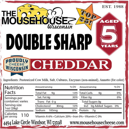 Mousehouse Cheesehaus 5 Year Old Double Sharp Cheddar - Angler's Pro Tackle & Outdoors