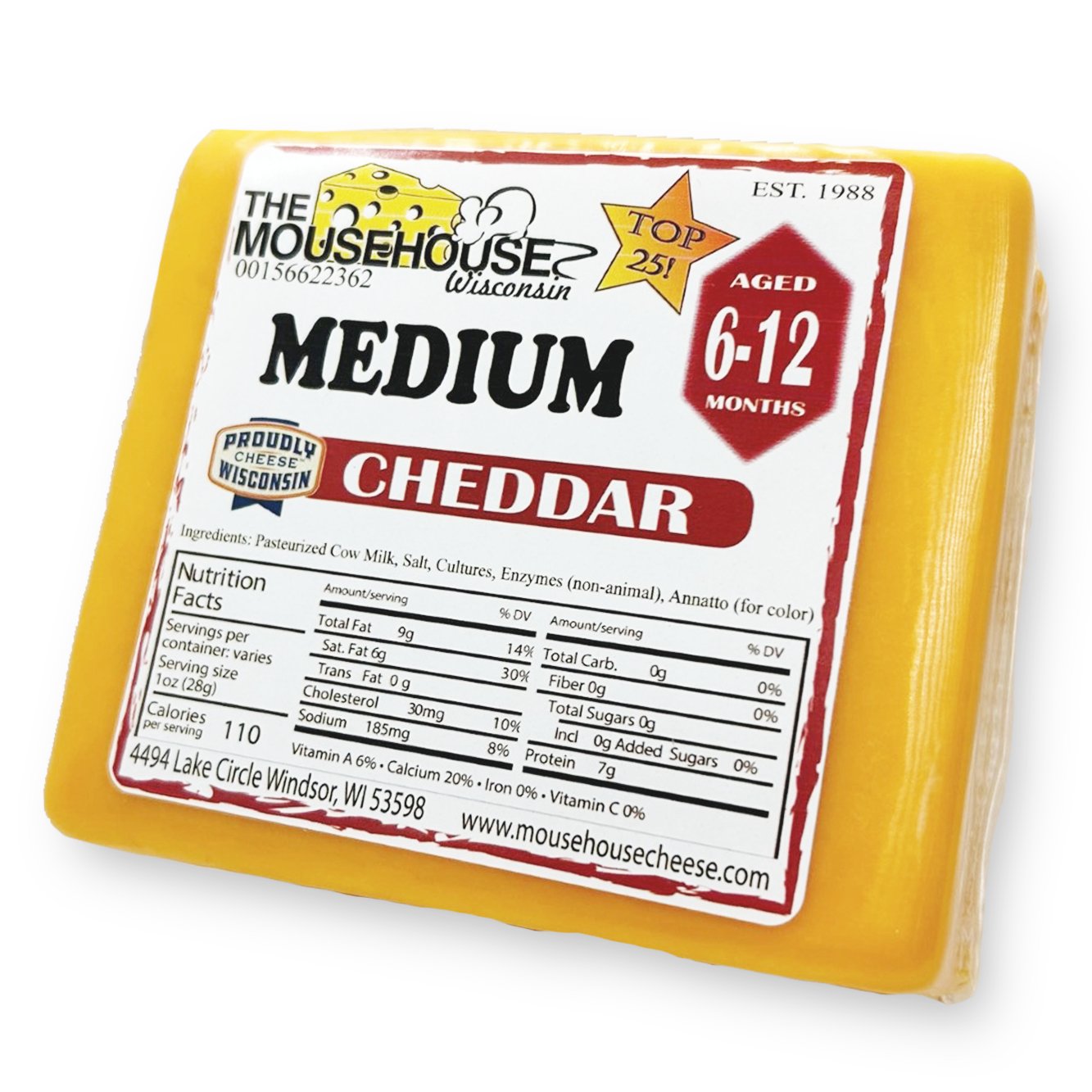 Mousehouse Cheesehaus 6 - 12 Month Old Medium Cheddar - Angler's Pro Tackle & Outdoors