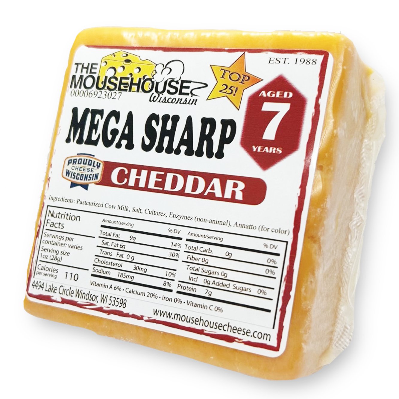 Mousehouse Cheesehaus 7 Year Old Mega Sharp Cheddar - Angler's Pro Tackle & Outdoors