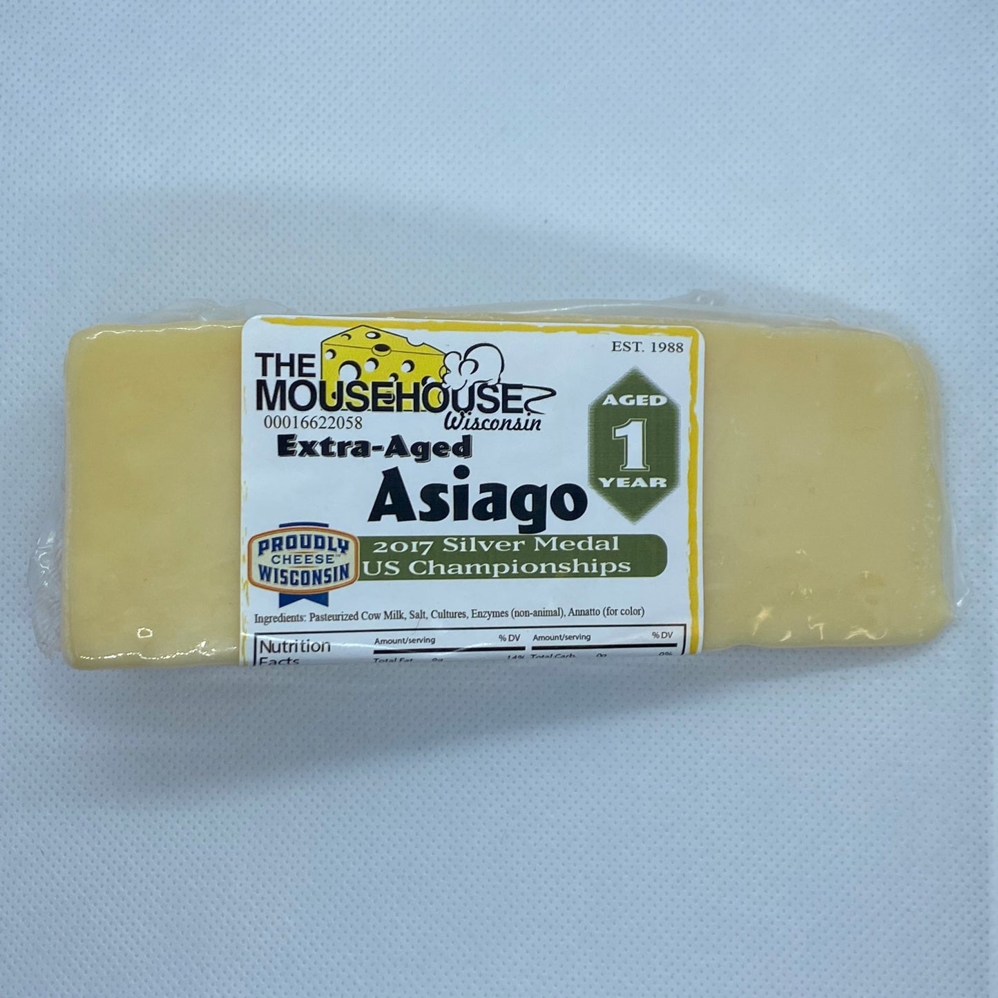 Mousehouse Cheesehaus Asiago, Extra Aged - Approx wt. 7 Ounces - Angler's Pro Tackle & Outdoors