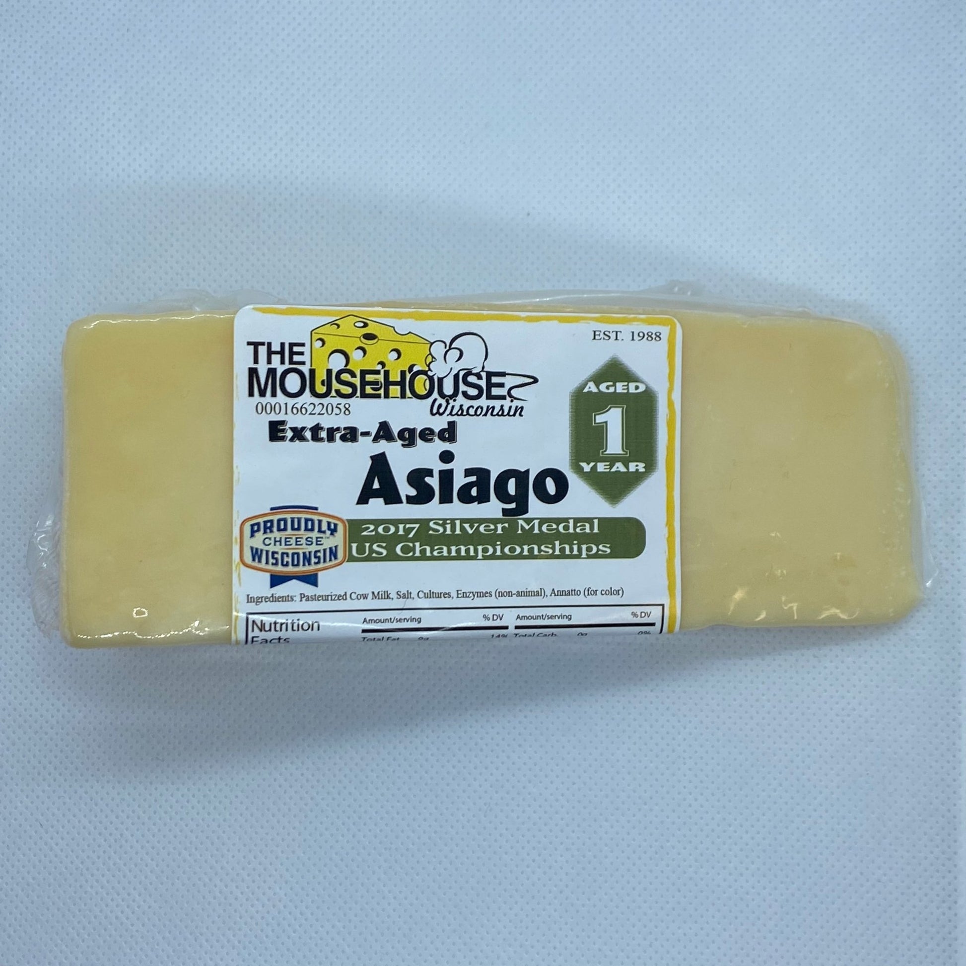 Mousehouse Cheesehaus Asiago, Extra Aged - Approx wt. 7 Ounces - Angler's Pro Tackle & Outdoors