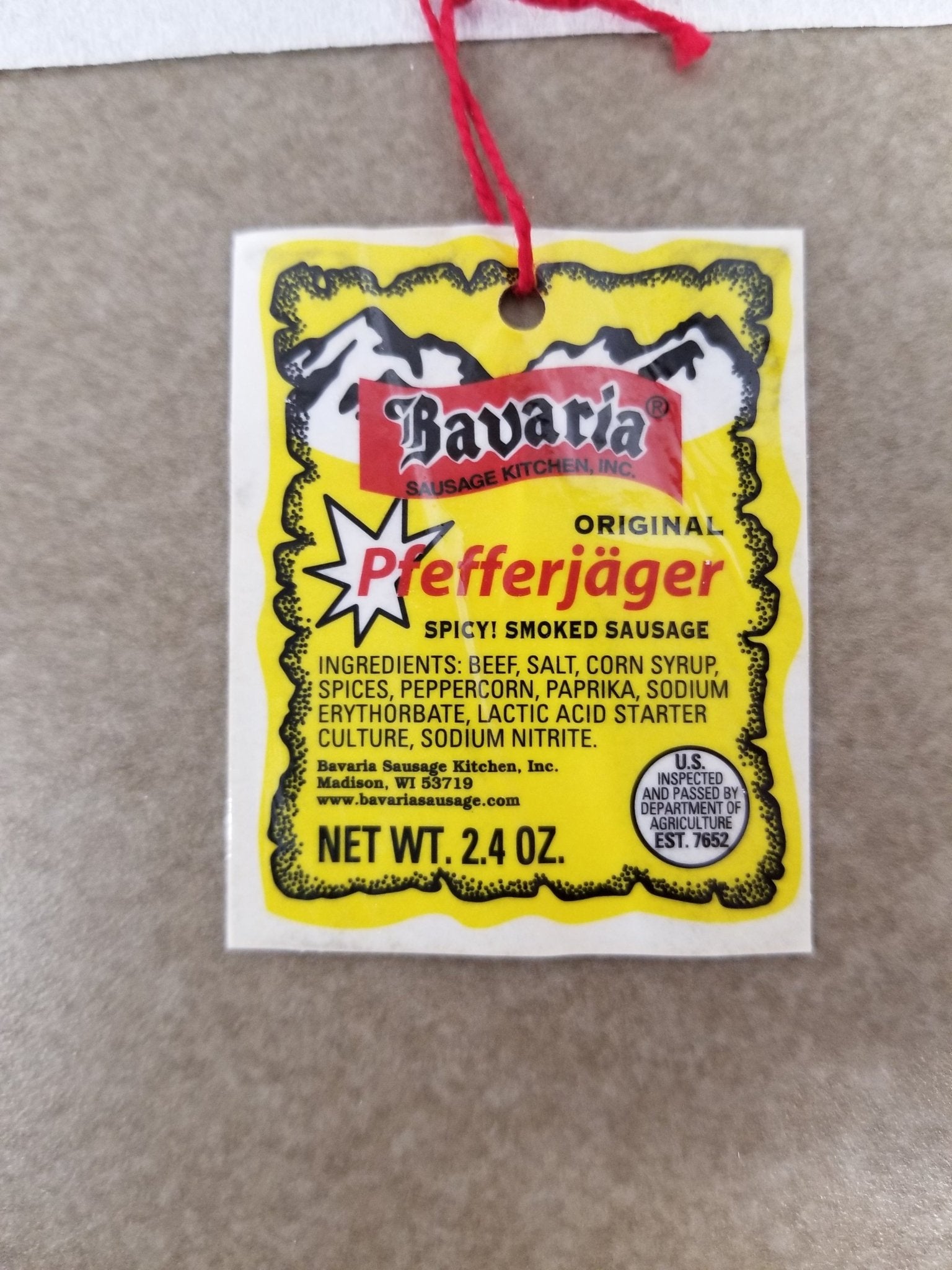 Mousehouse Cheesehaus Bavaria Pepper Landjager (Pfefferjager), 6 Pack - Angler's Pro Tackle & Outdoors