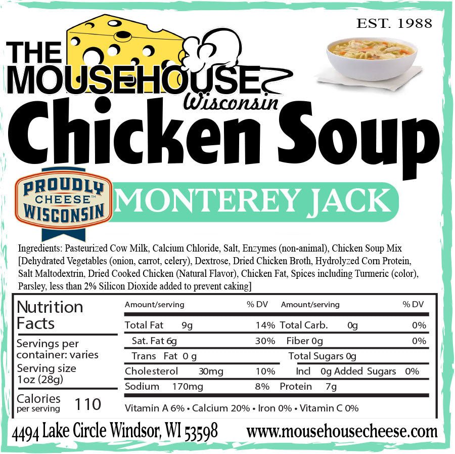 Mousehouse Cheesehaus Chicken Soup Monterey Jack, - Angler's Pro Tackle & Outdoors