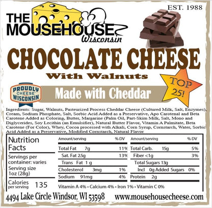 Mousehouse Cheesehaus Chocolate Cheese with Walnuts - Angler's Pro Tackle & Outdoors