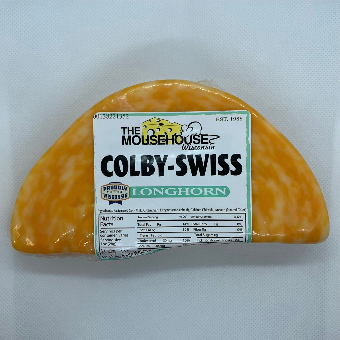 Mousehouse Cheesehaus Colby Swiss, Approx wt. 12oz - Angler's Pro Tackle & Outdoors