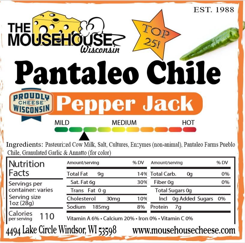 Mousehouse Cheesehaus Green Chile Pepper Jack - Angler's Pro Tackle & Outdoors