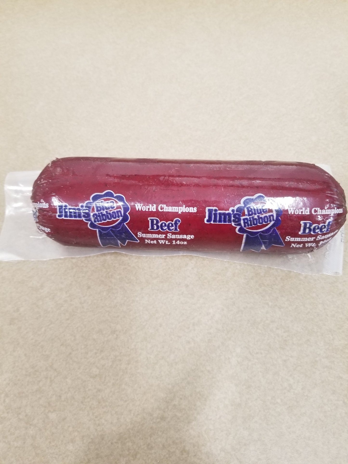 Mousehouse Cheesehaus Jim's Blue Ribbon Summer Sausage, 14 oz - Angler's Pro Tackle & Outdoors