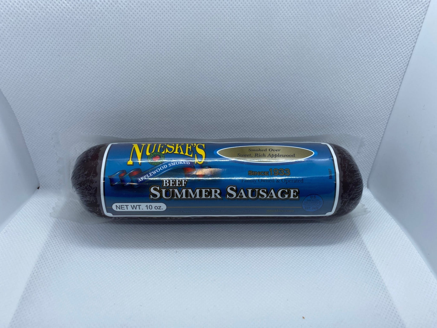 Mousehouse Cheesehaus Nueske's Beef Summer Sausage, 10 oz - Angler's Pro Tackle & Outdoors