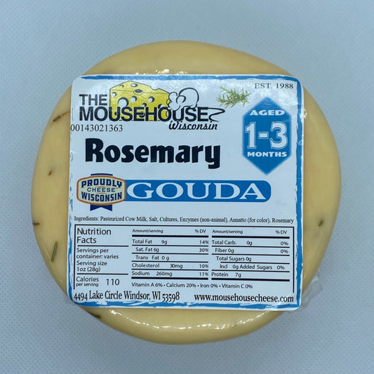 Mousehouse Cheesehaus Rosemary Gouda, Approx wt. 12oz - Angler's Pro Tackle & Outdoors