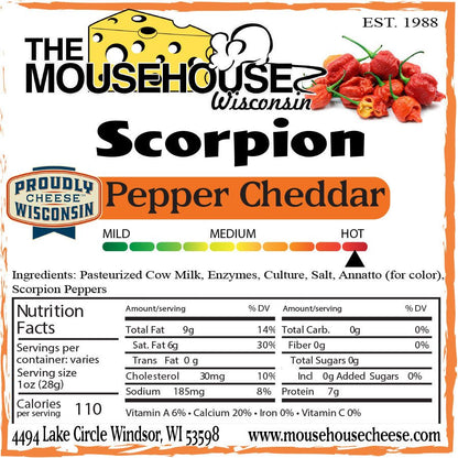 Mousehouse Cheesehaus Scorpion Pepper Cheddar - Angler's Pro Tackle & Outdoors